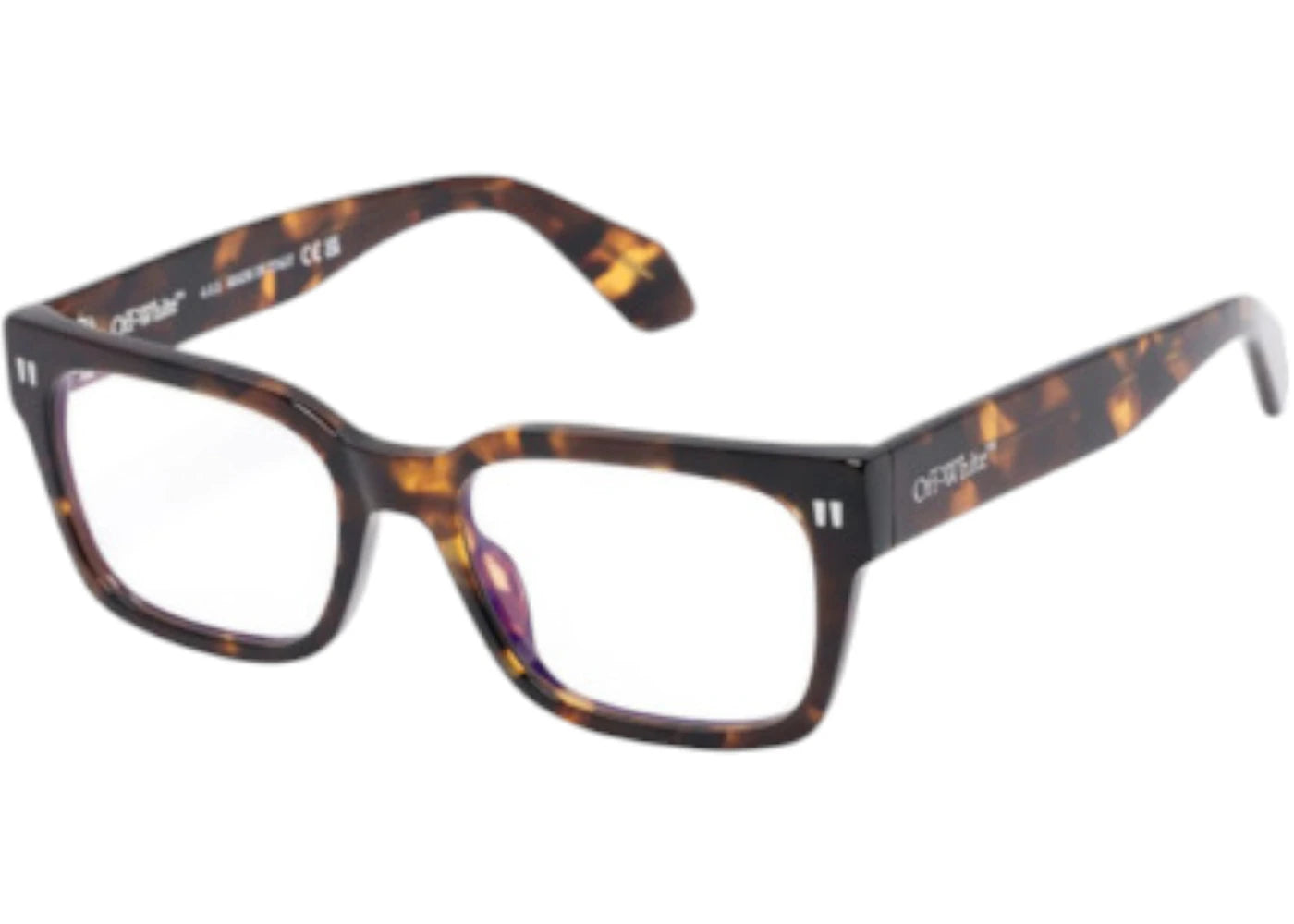 OFF-WHITE Style 53 Eyeglasses Havana Blue Light Block (OERJ053S24PLA0016000-FR)
