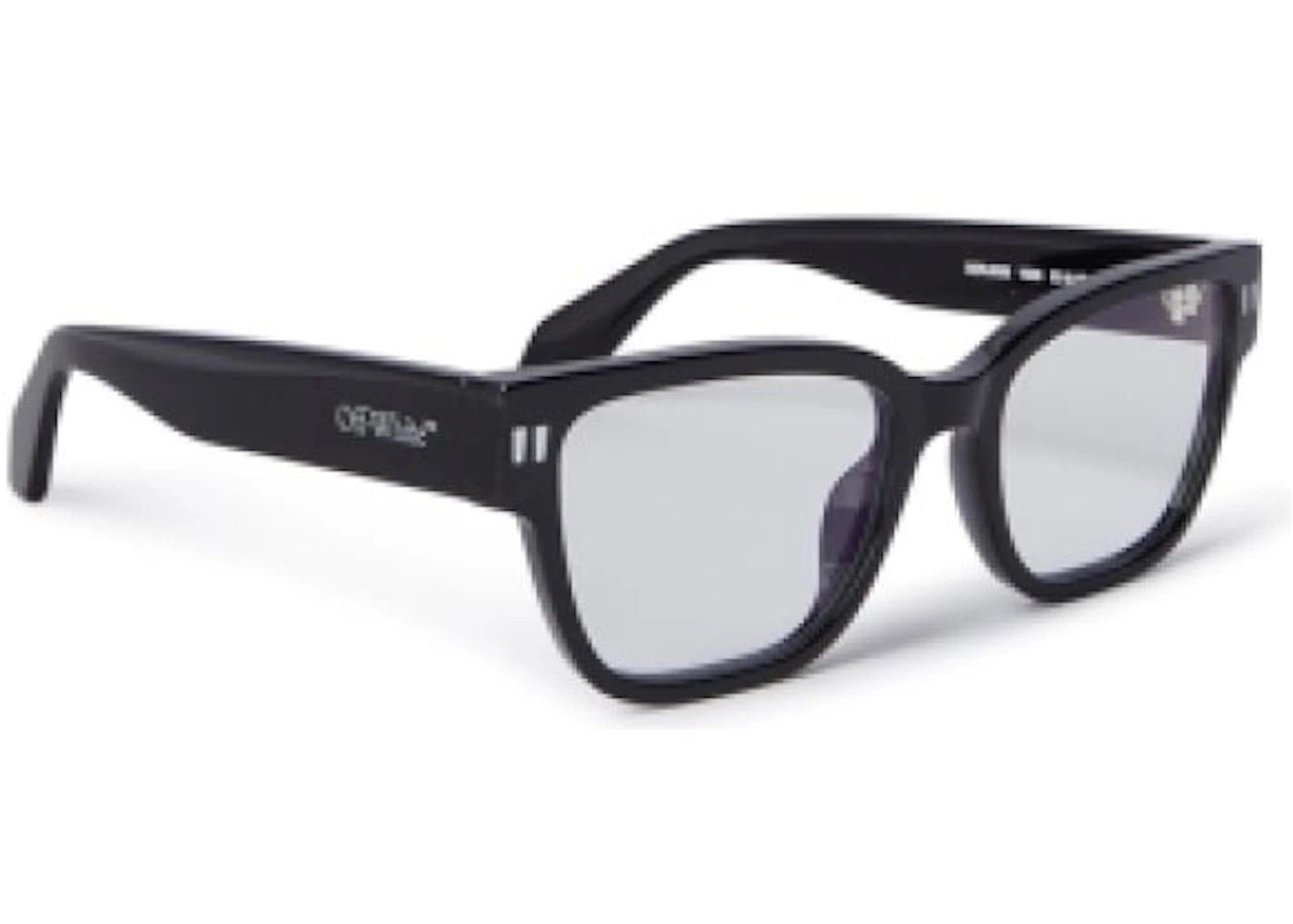 OFF-WHITE Style 56 Eyeglasses Black/Clear Lens (OERJ056S24PLA0011000-FR)