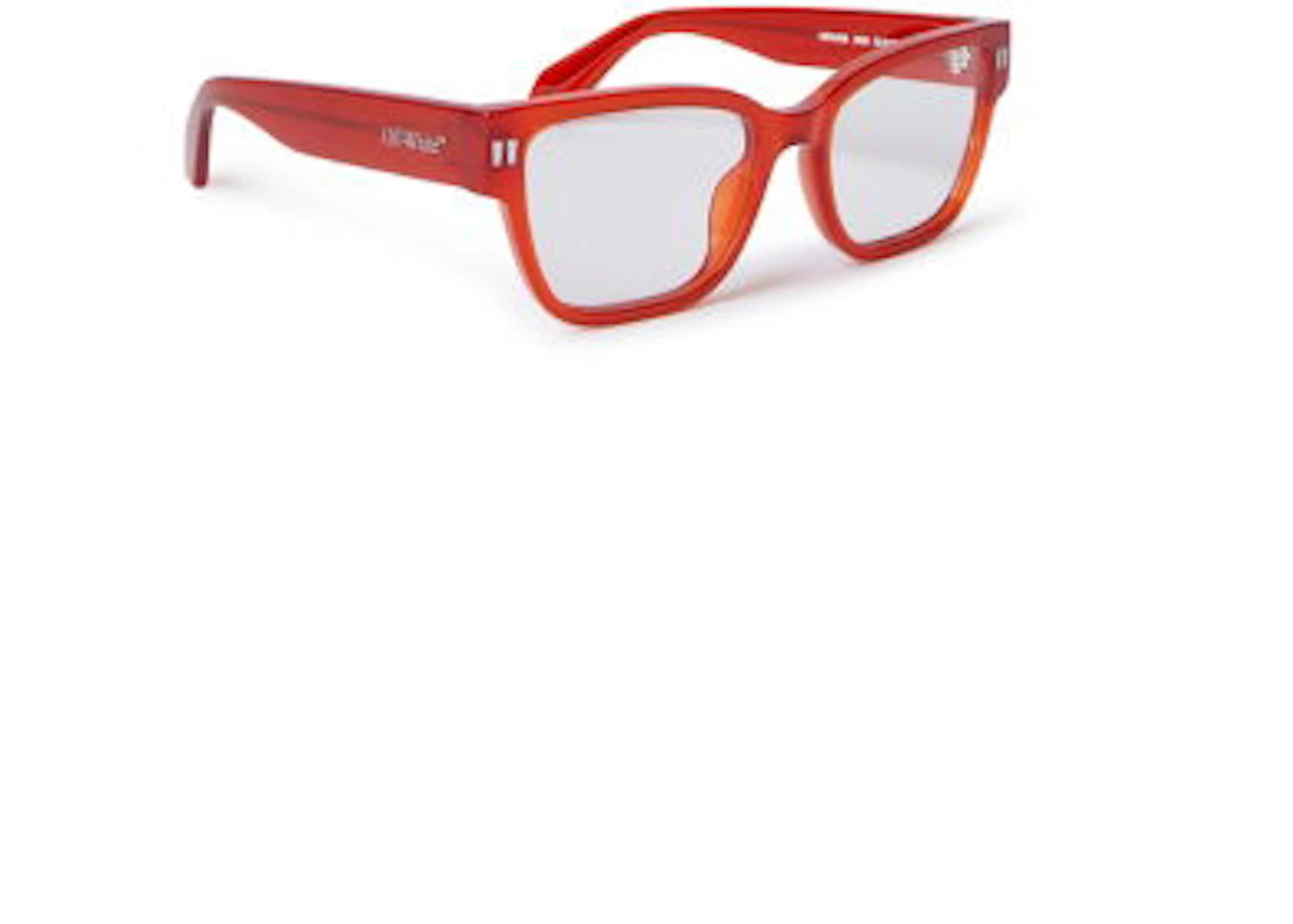 OFF-WHITE Style 56 Eyeglasses Red/Clear Lens (OERJ056S24PLA0012500-FR)