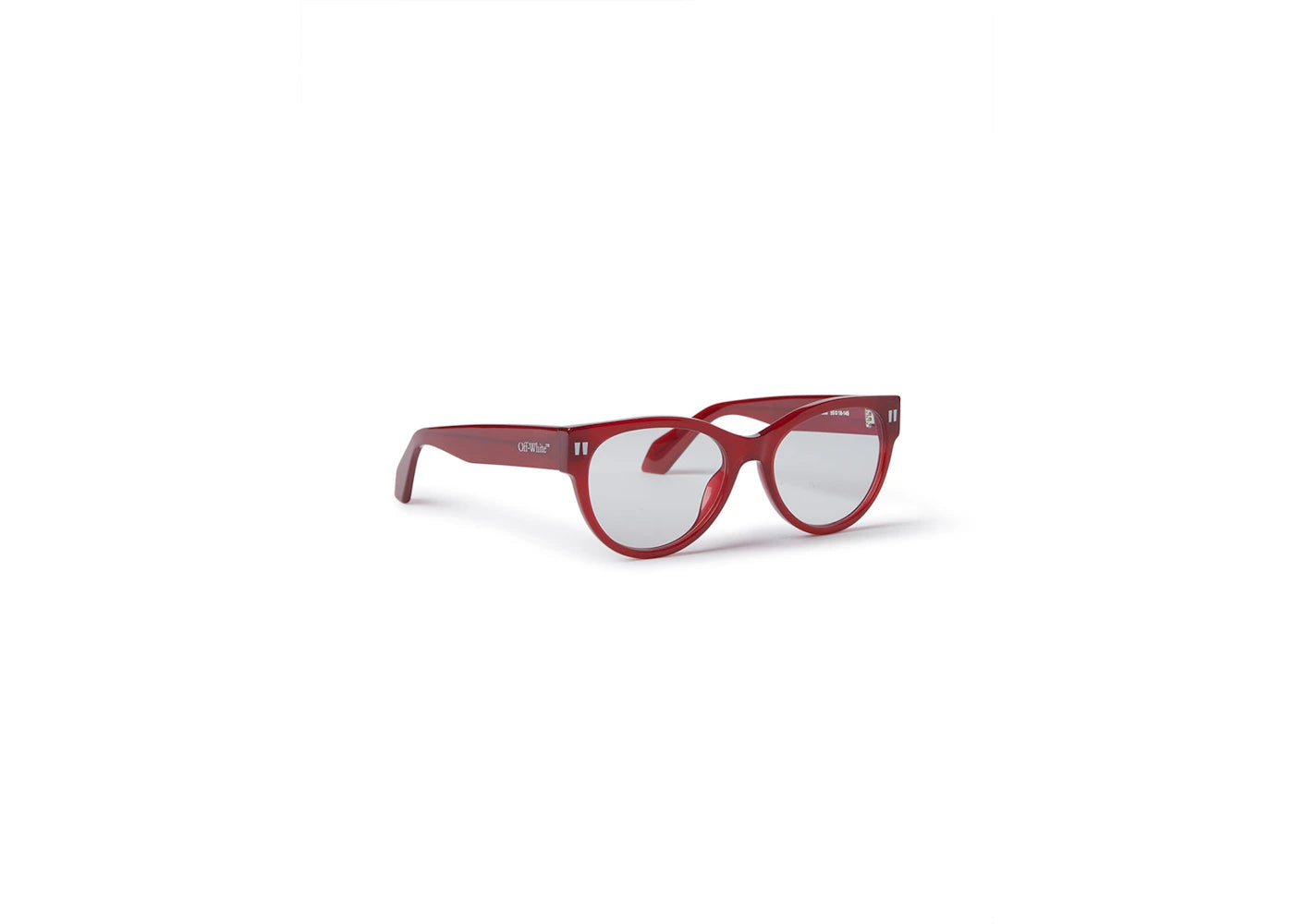 OFF-WHITE Style 57 Eyeglasses Burgundy/Clear Lens (OERJ057S24PLA0012800-FR)