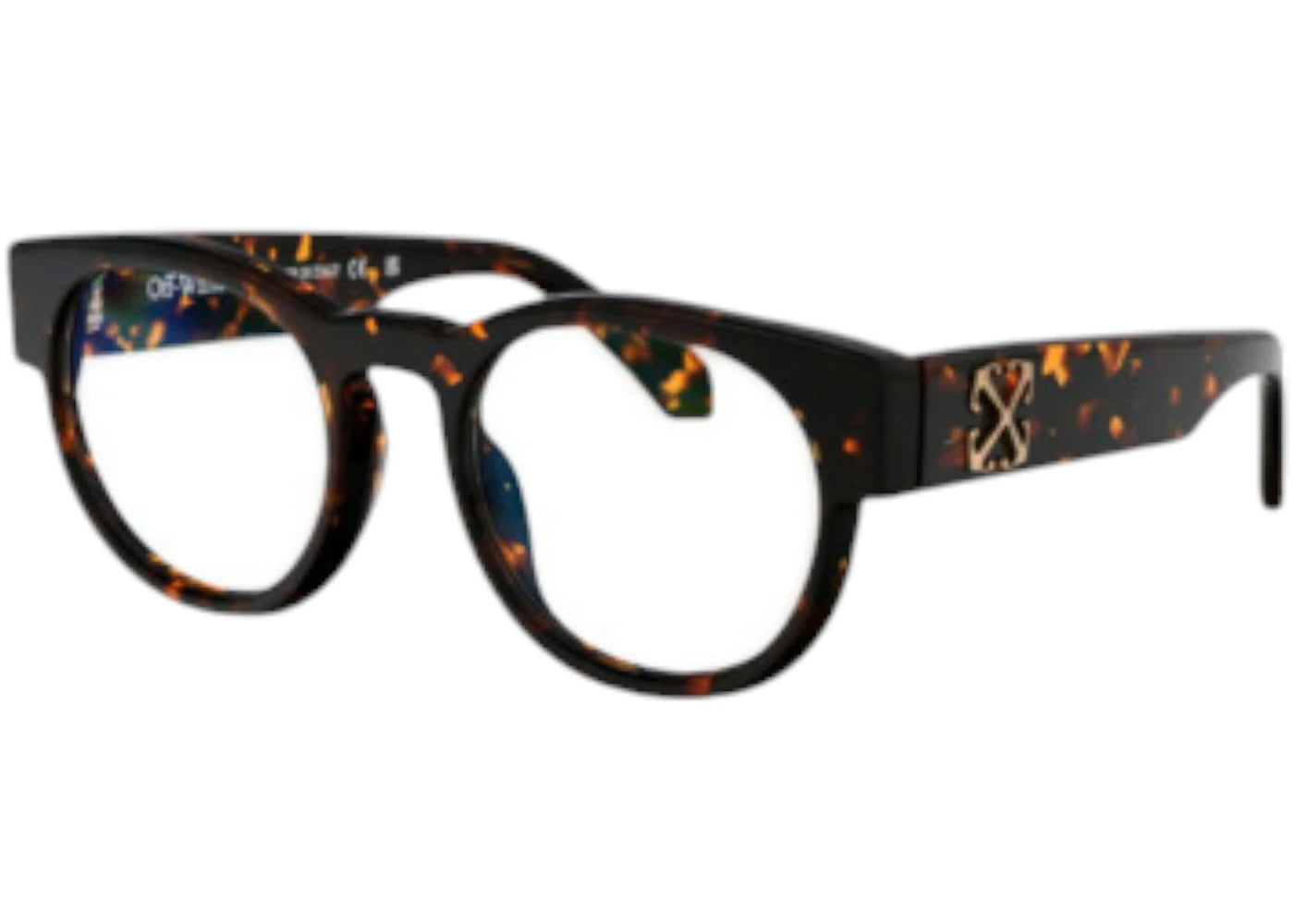 OFF-WHITE Style 58 Eyeglasses Havana Blue Light Block (OERJ058S24PLA0016000-FR)