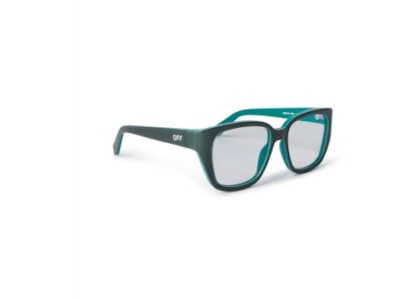 OFF-WHITE Style 63 Eyeglasses Olive Green/Clear Lens (OERJ063S24PLA0015900-FR)