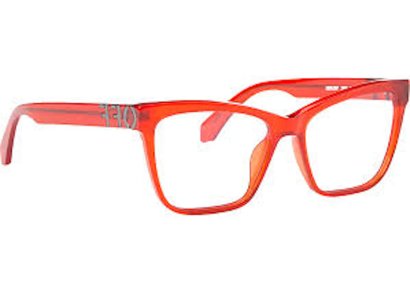 OFF-WHITE Style 67 Eyeglasses Red/Clear Lens (OERJ067S24PLA0012500-FR)