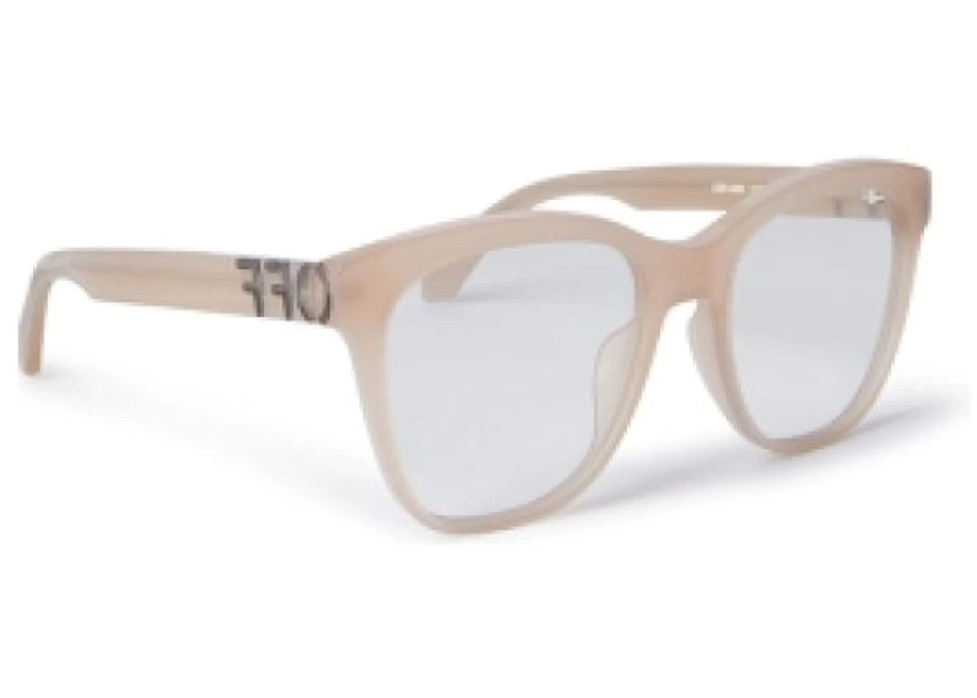 OFF-WHITE Style 69 Eyeglasses Beige/Clear Lens (OERJ069S24PLA0016100-FR)