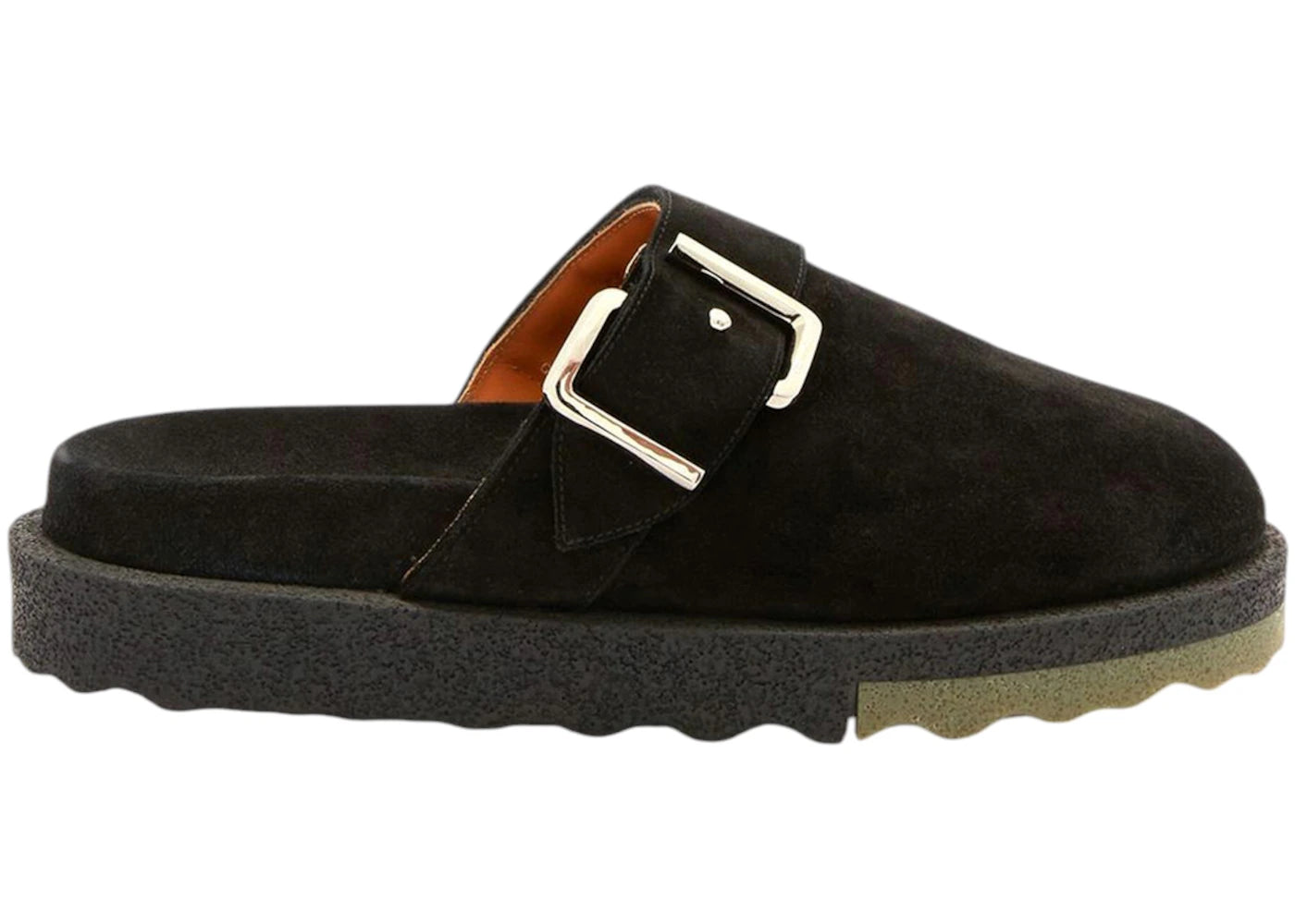 OFF-WHITE Suede Spongesole Clogs Black