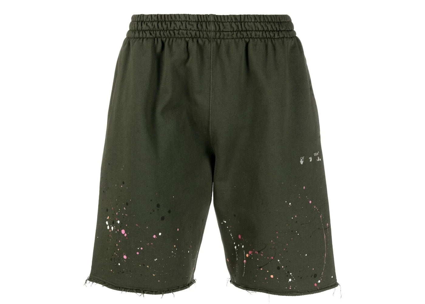 OFF-WHITE Vintage Paint Splatter Sweat Shorts Vintage Paint Splatter