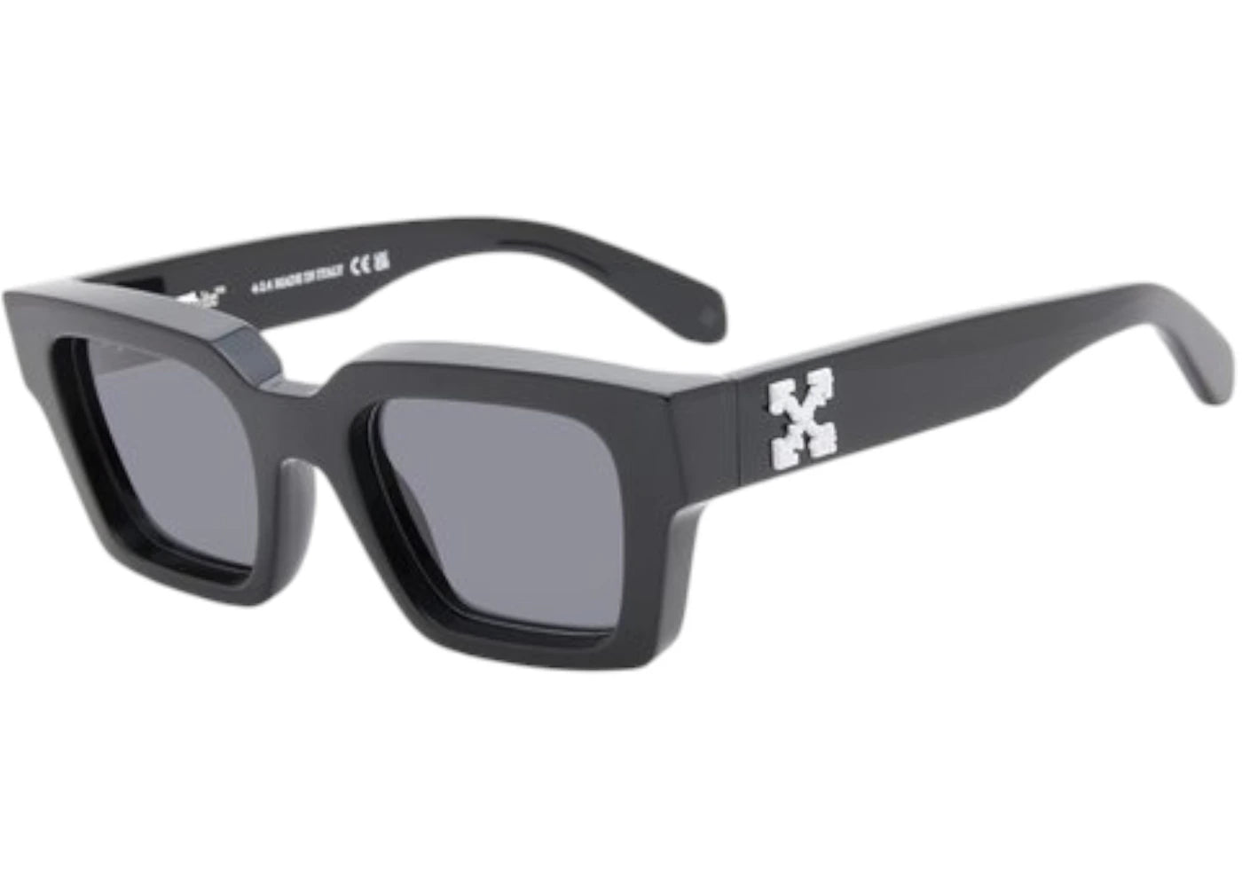 OFF-WHITE Virgil Sunglasses Black Dark Grey Polarized (OERI008C99PLA0051007-FR)
