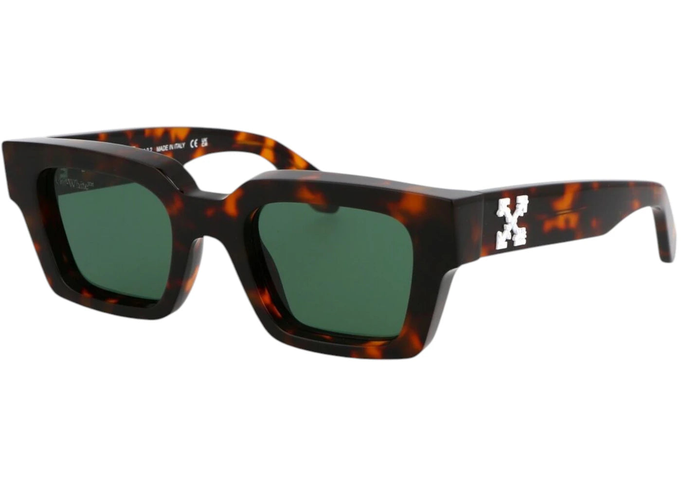 OFF-WHITE Virgil Sunglasses Havana Green (OERI008C99PLA0026455-FR)