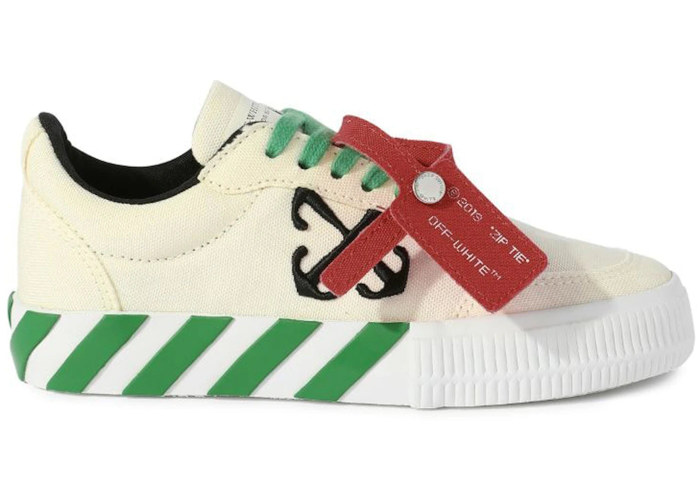 OFF-WHITE Vulc Low Off White Green (Kids)