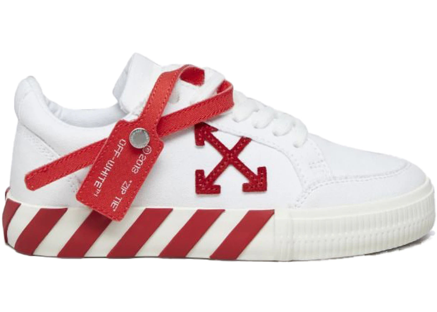 OFF-WHITE Vulc Low White Red (Kids)