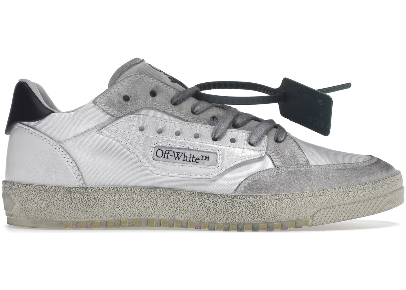 OFF-WHITE Vulcanized 5.0 Low Top Distressed White White