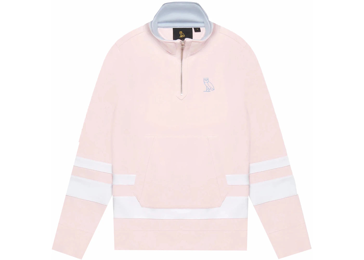 OVO 1/4 Zip Sweatshirt Pale Pink