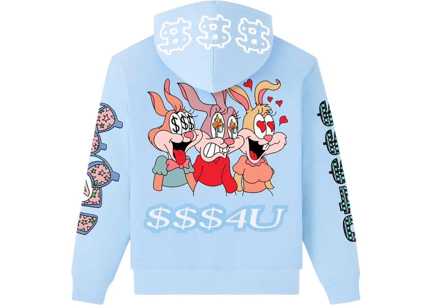 OVO $$$4U Hoodie Light Blue