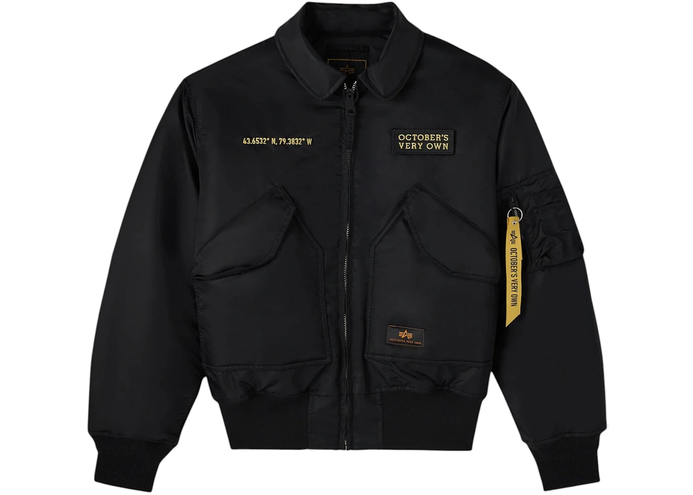 OVO Alpha Industries CW 45/P Bomber Jacket Black
