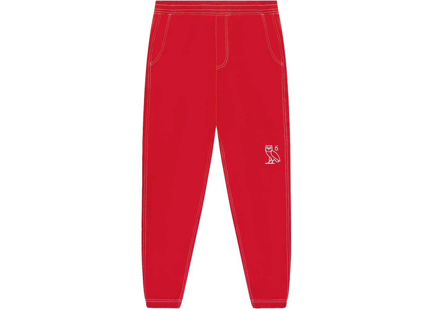 OVO Contrast Stitch Sweatpant Red