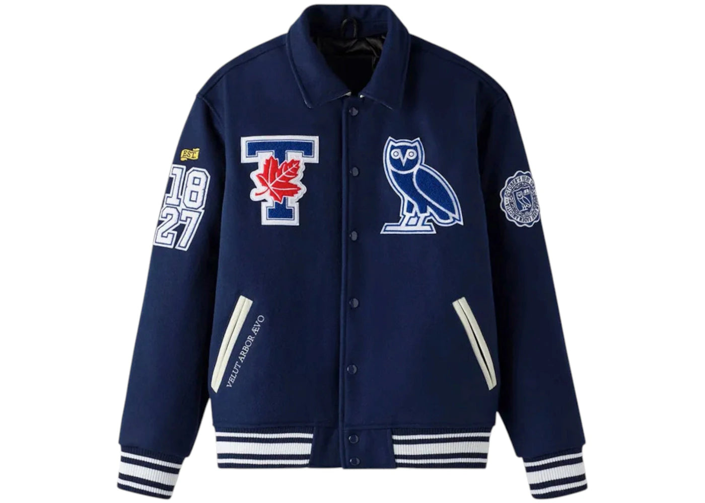 OVO University of Toronto Campus Varsity Jacket Navy