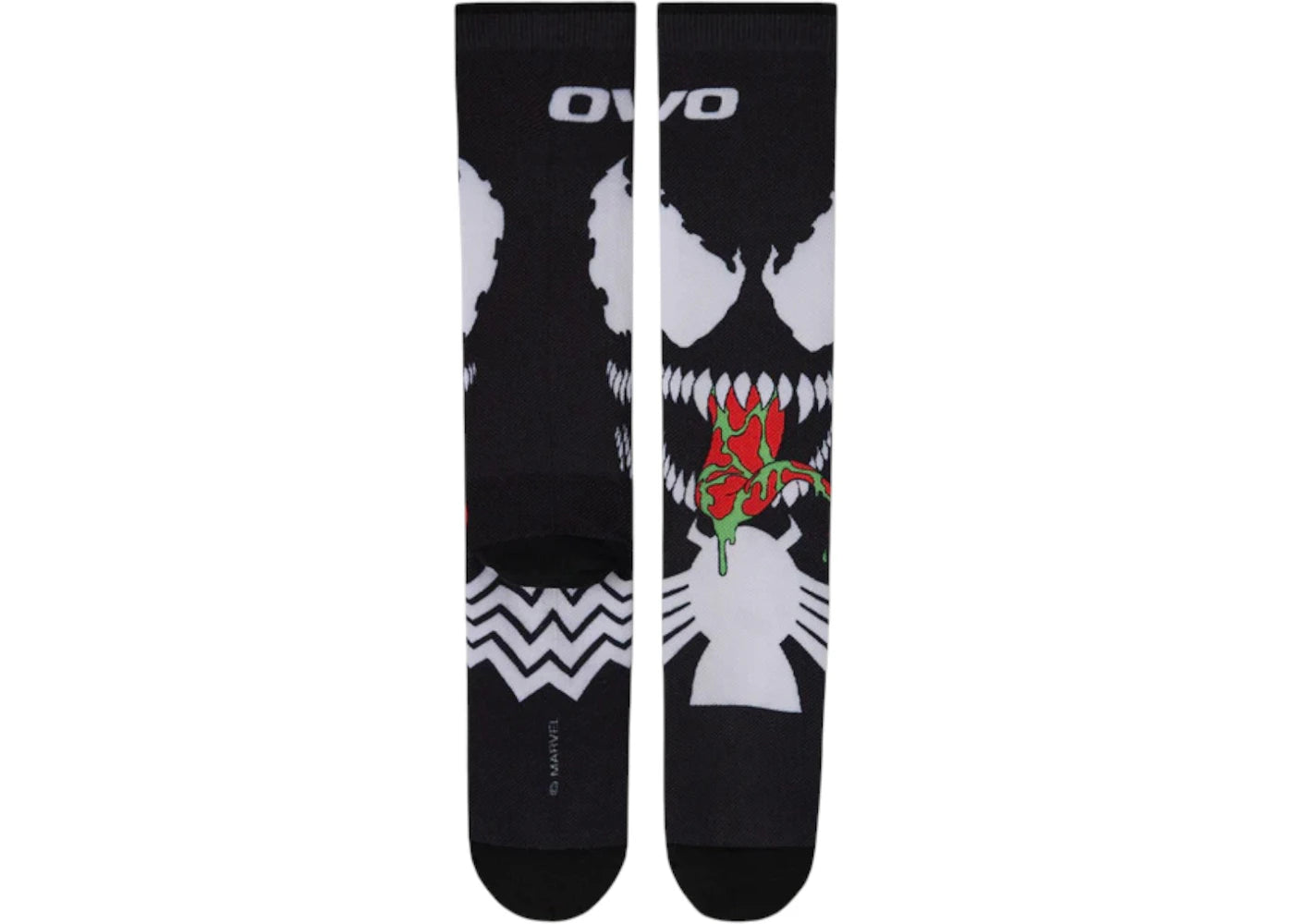 OVO x Marvel Venom Socks Black