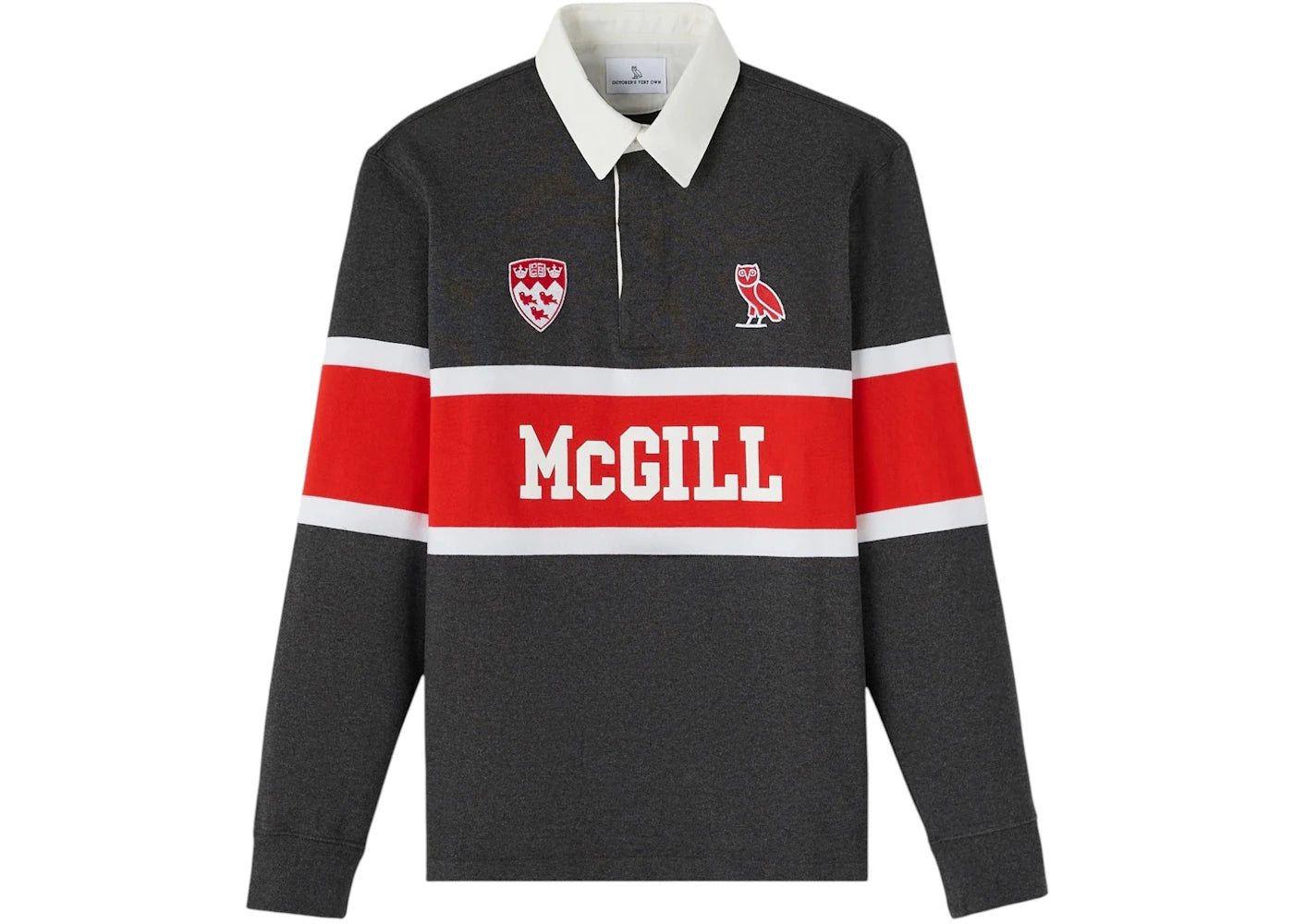 OVO x McGill University Rugby Polo Charcoal