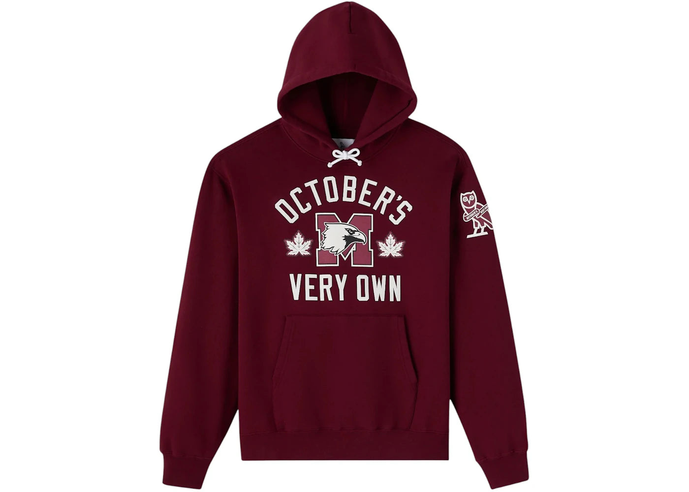 OVO x McMaster University Marauders Hoodie Burgundy