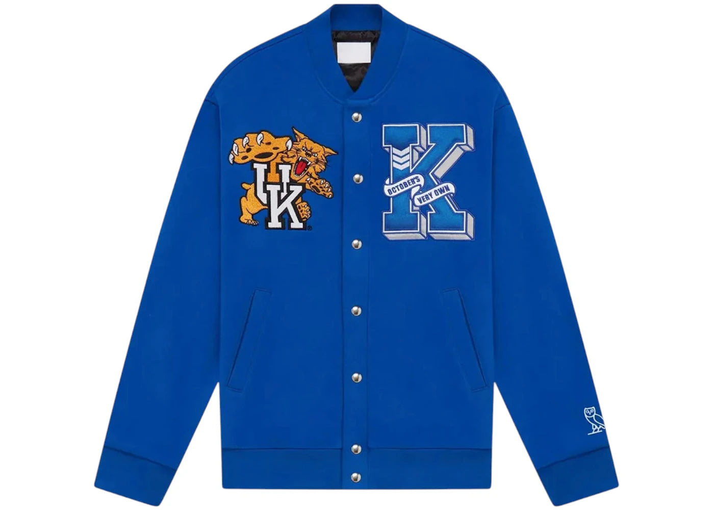 OVO x NCAA Kentucky Wildcats Varsity Jacket Blue