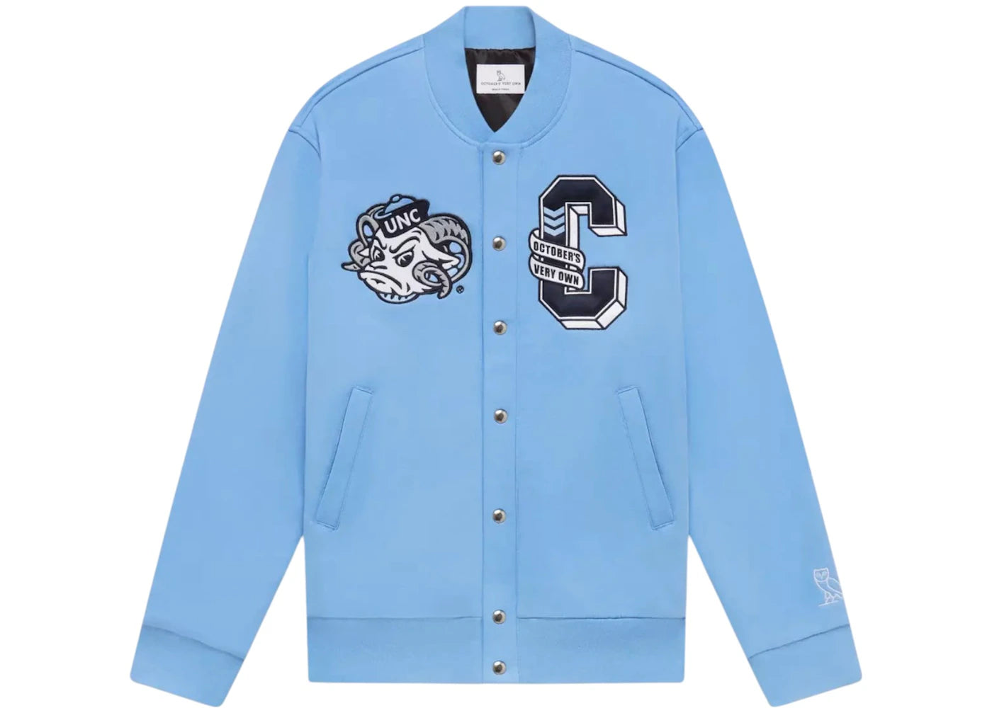 OVO x NCAA North Carolina Tar Heels Varsity Jacket Light Blue