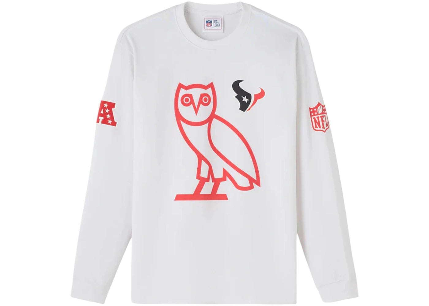 OVO x NFL Houston Texans L/S T-shirt White