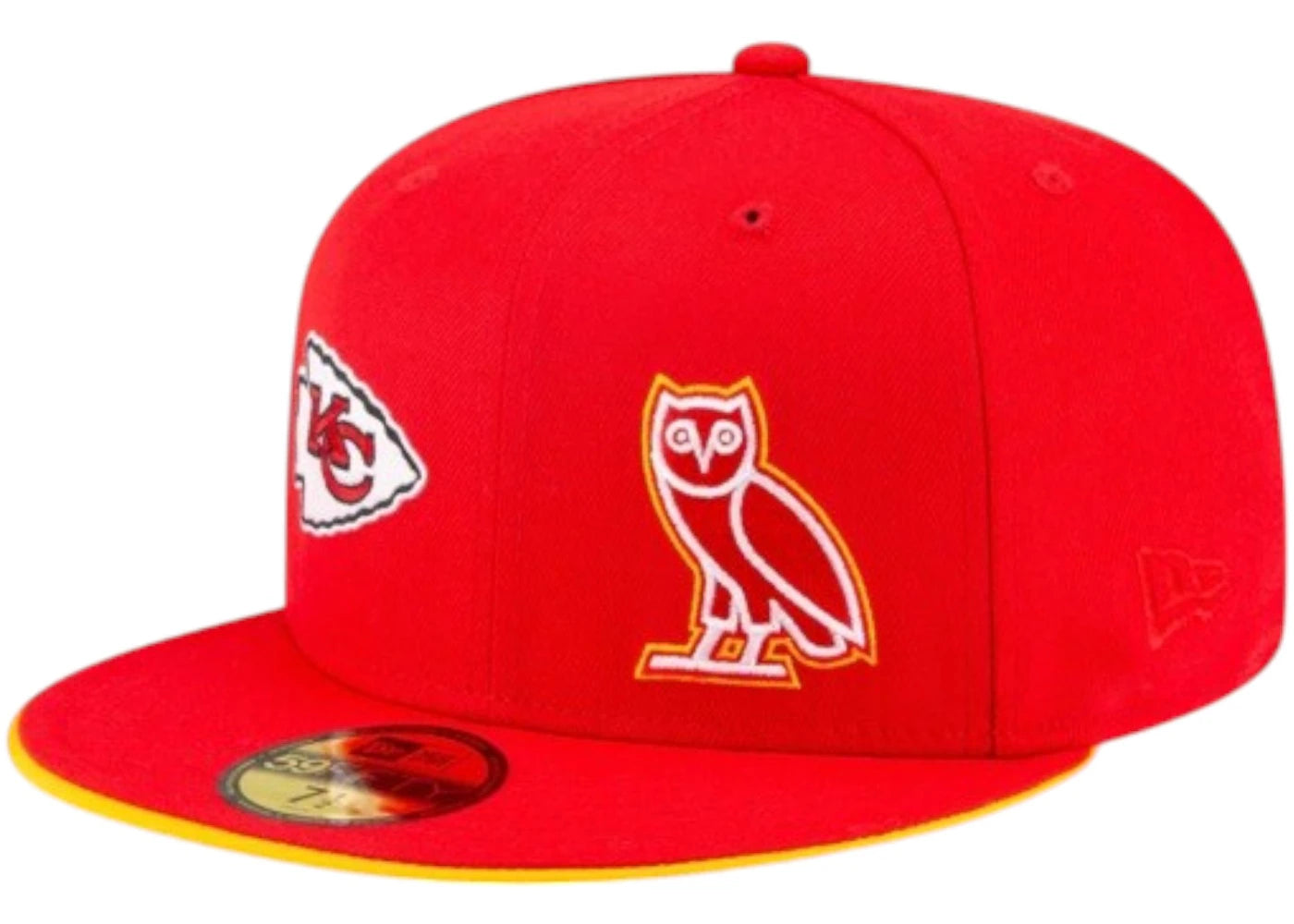 OVO x NFL Kansas City Chiefs Fitted Hat Red