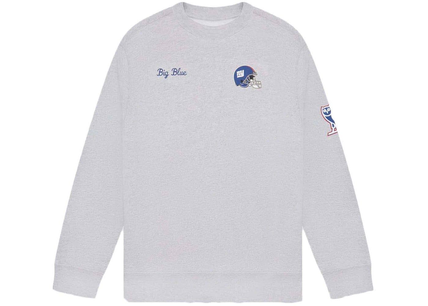OVO x NFL New York Giants Crewneck Heather Grey