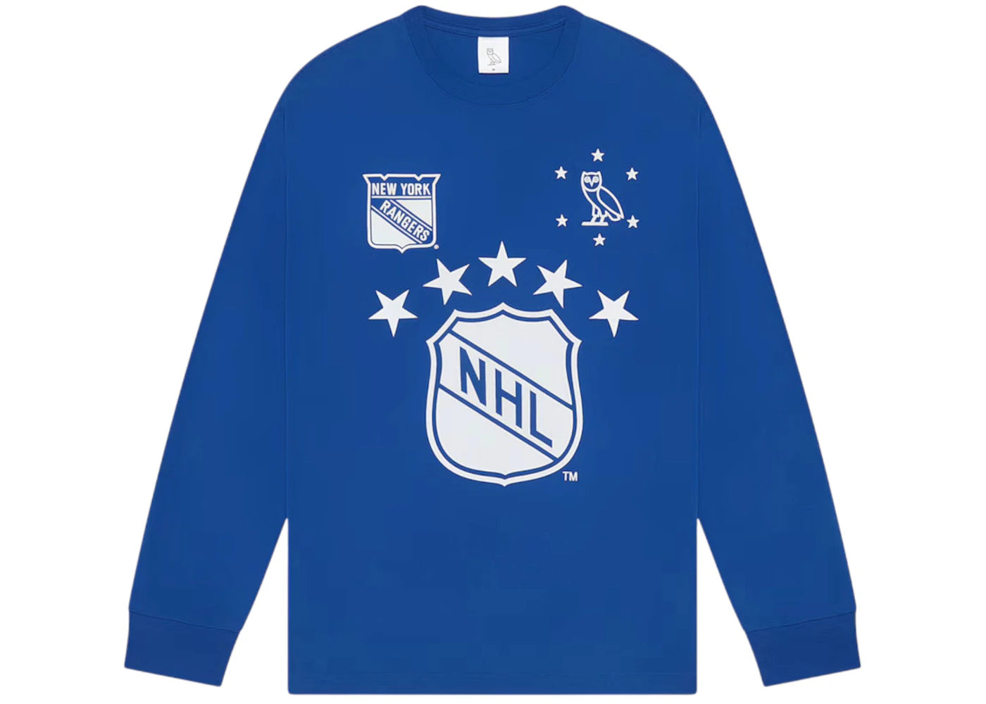 OVO x NHL New York Rangers L/S T-shirt Blue