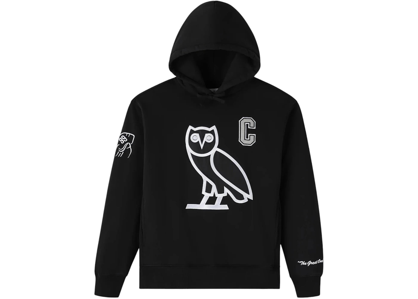 OVO x NHL Wayne Gretzky Icon Hoodie Black