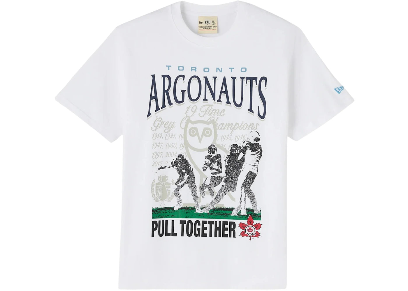 OVO x New Era CFL Toronto Argonauts T-shirt White