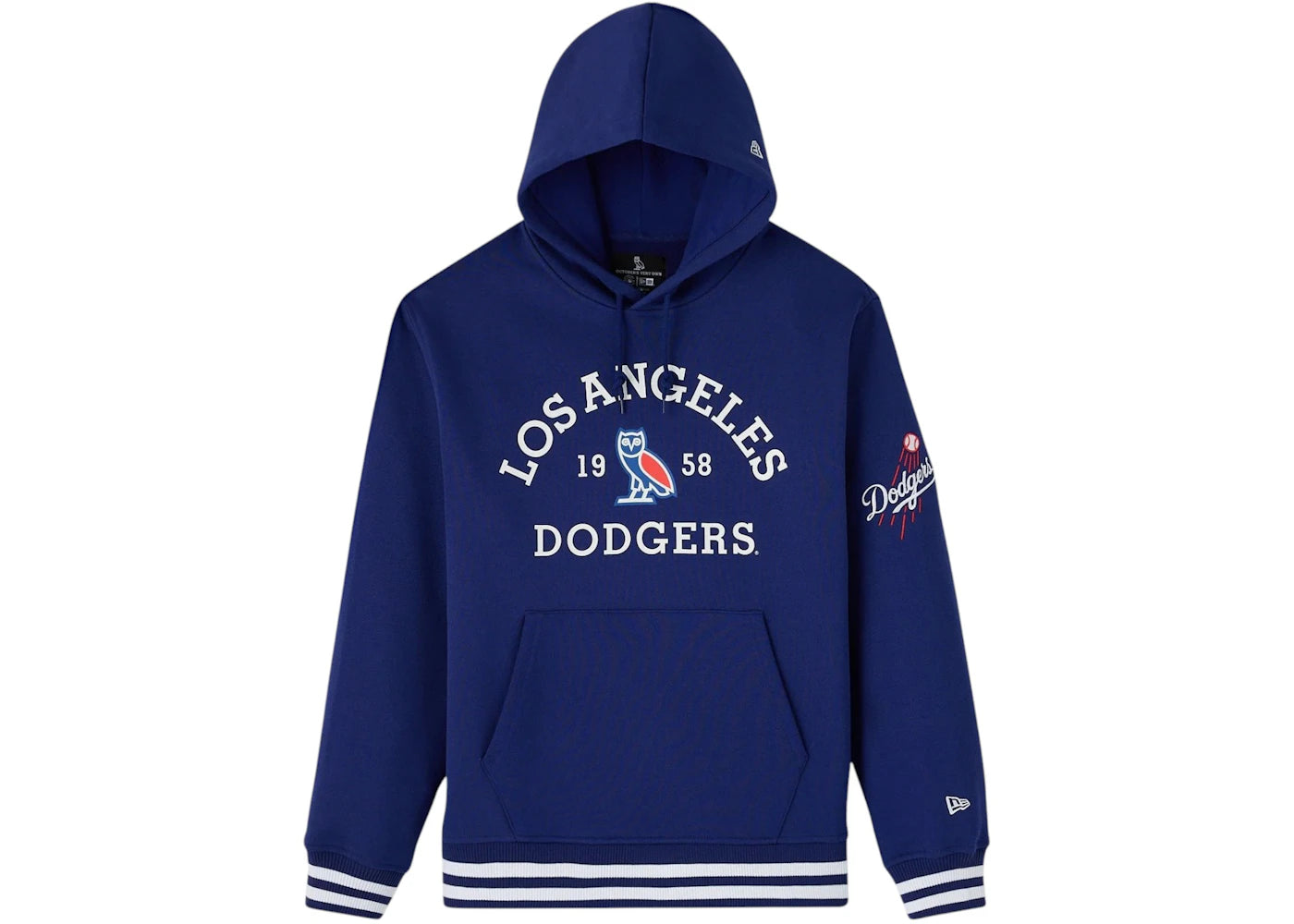 OVO x New Era MLB Los Angeles Dodgers Hoodie Blue