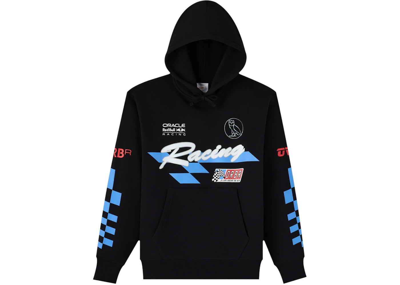 OVO x Oracle Red Bull Racing Pullover Finish Line Hoodie Black