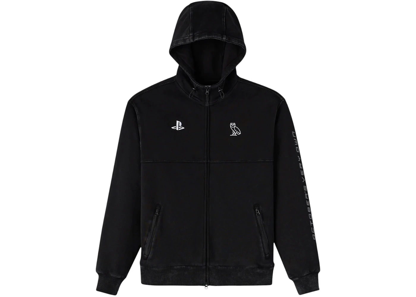 OVO x PlayStation Zen Garment Dyed Full-Zip (Canada Exclusive) Hoodie Black