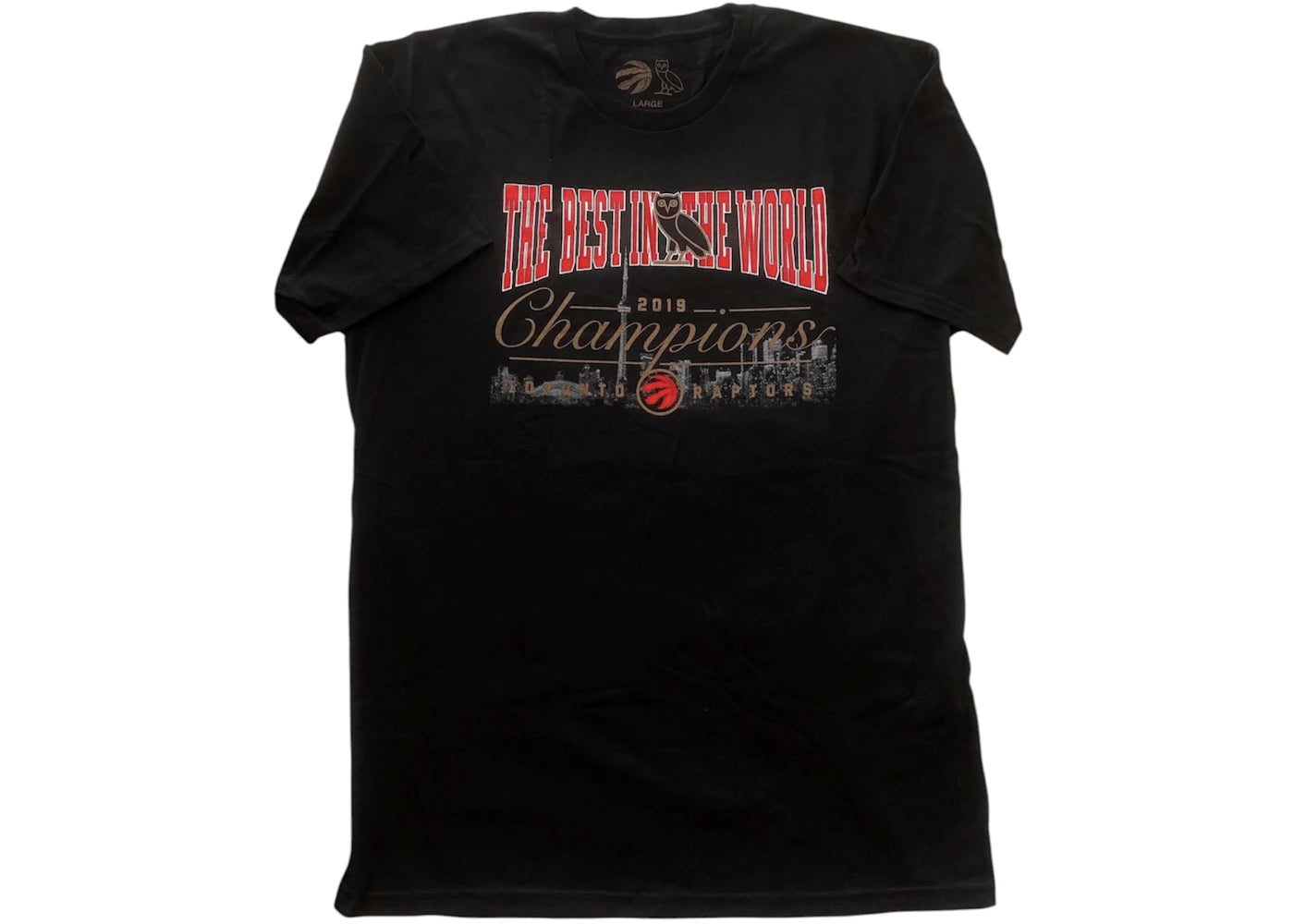 OVO x Raptors The Best In the World Championship Toronto Exclusive T-shirt Black