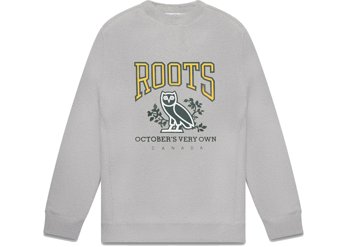 OVO x Roots Crewneck Heather Grey