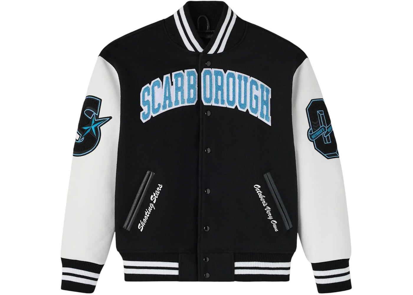OVO x Scarborough Shooting Stars Varsity Jacket Black / Multi