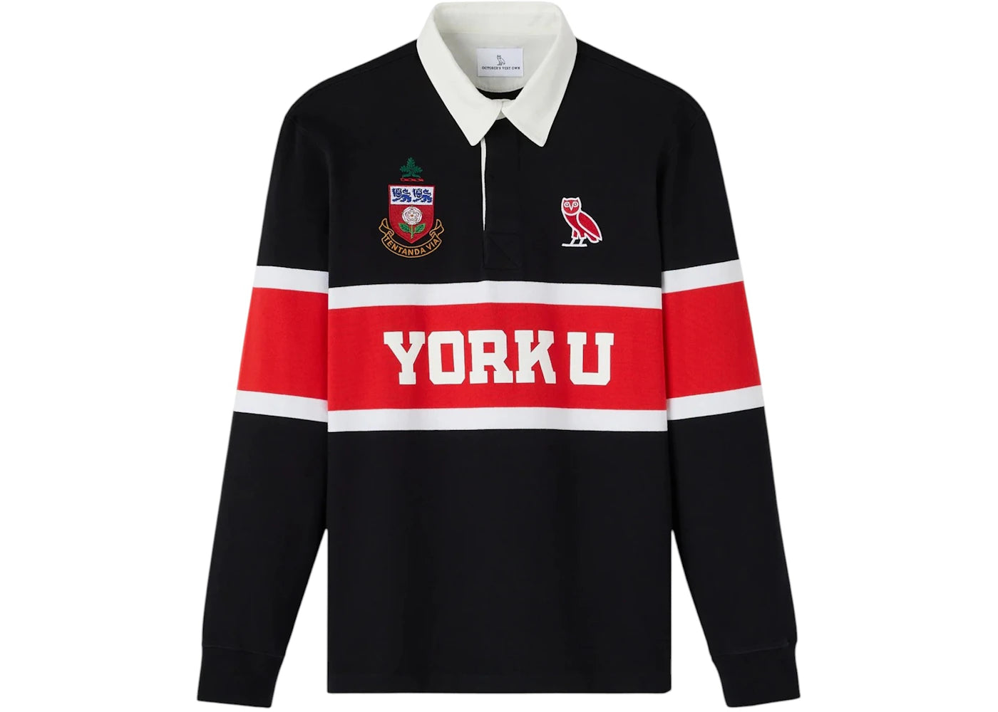 OVO x York University Rugby Polo Black