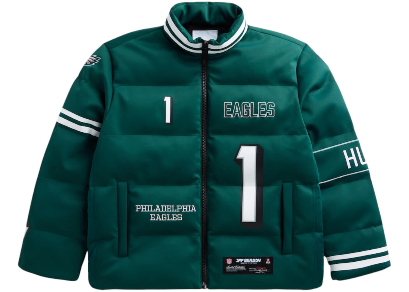 Off Season x NFL Jalen Hurts Philadelphia Eagles Player Puffer Jacket Dark Green