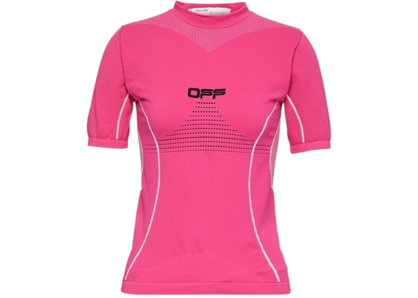 OFF-WHITE Active S/S Tee Fuchsia/Black