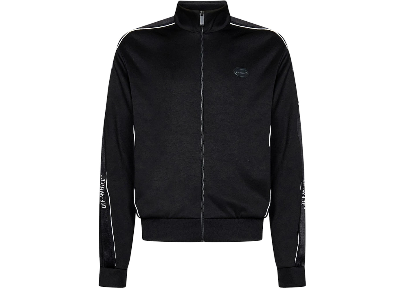 OFF-WHITE Knit Tape Track Jacket Black