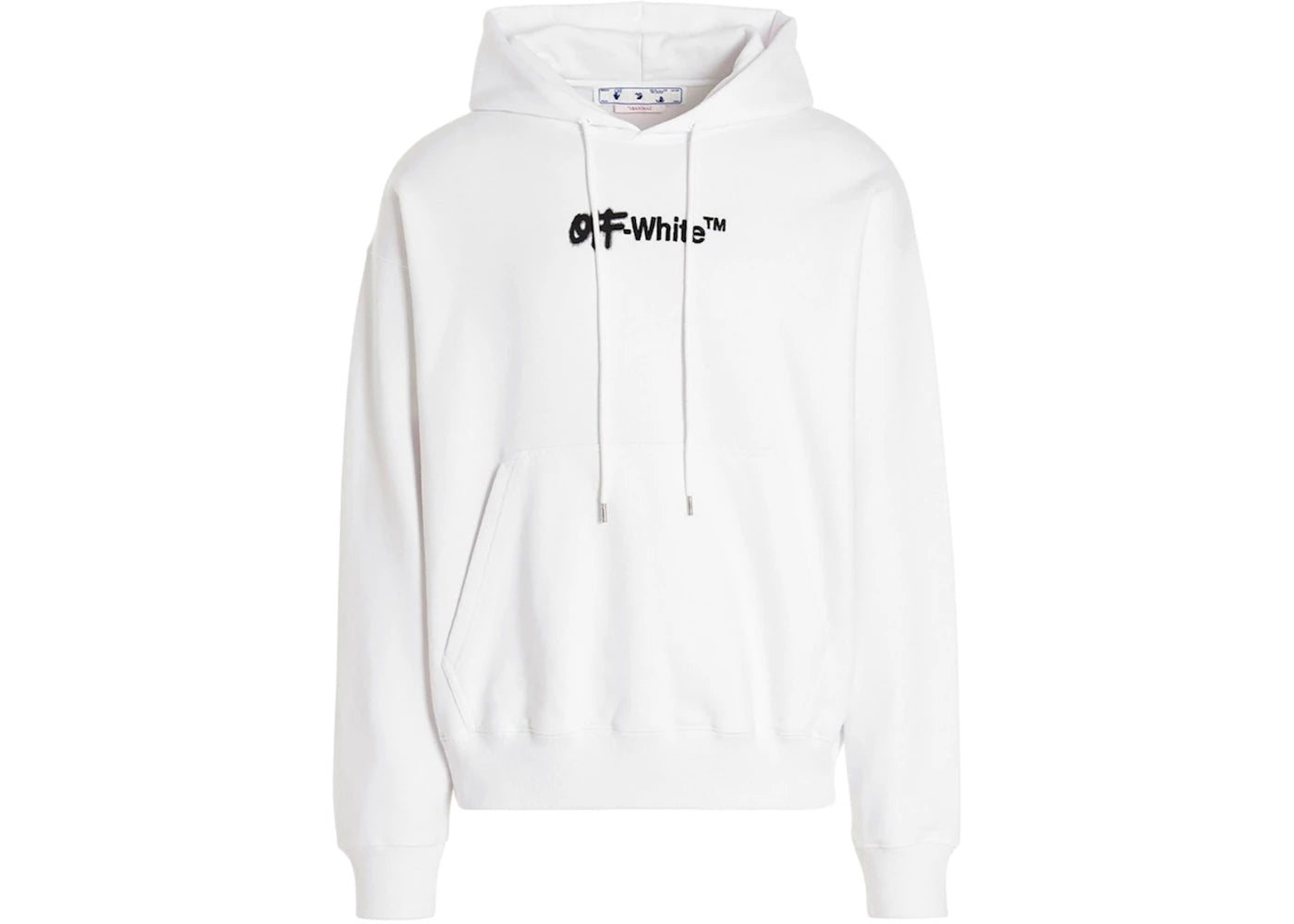 OFF-WHITE Spray Helvetica Skate Fit Hoodie White