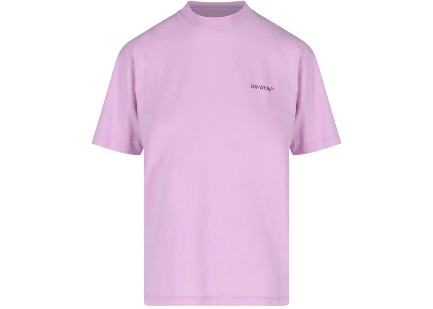 OFF-WHITE Women's Diag Logo Regular Fit T-Shirt Purple