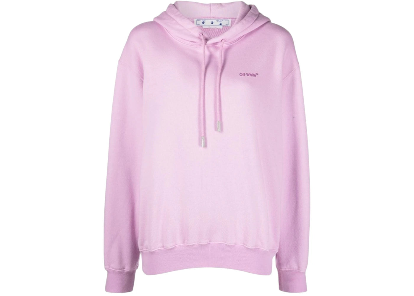 OFF-WHITE Women's Diag Regular Fit Lilac Hoodie Purple