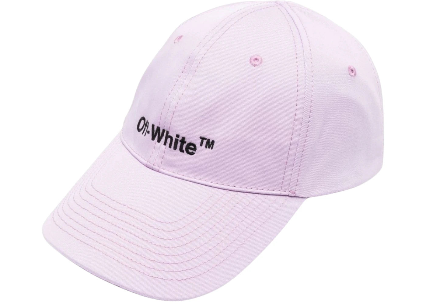 OFF-WHITE Women's Helvetica Logo Baseball Cap Cap Purple