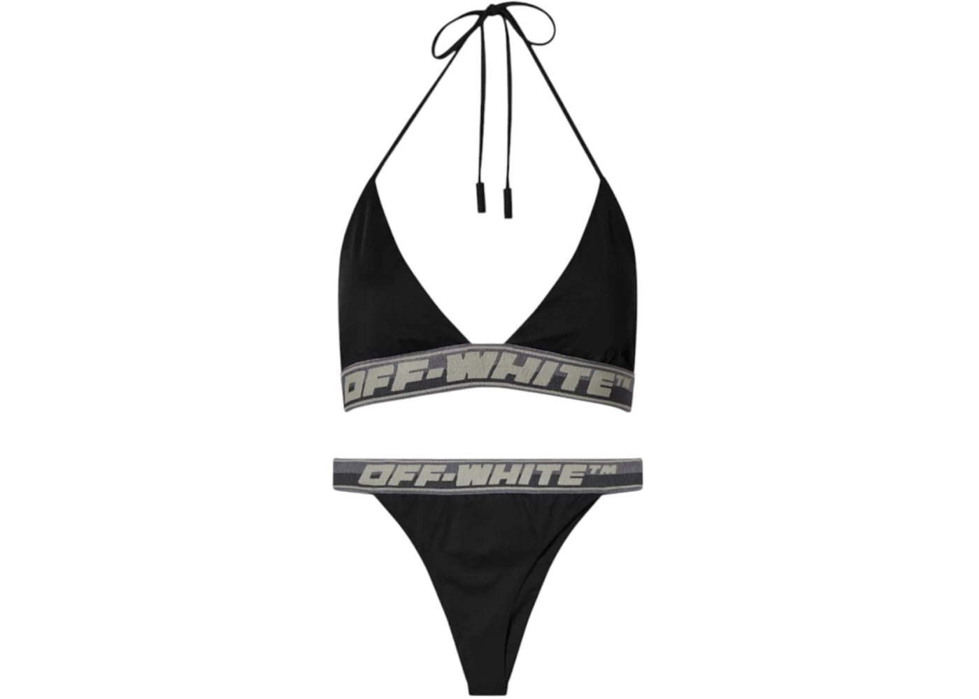 OFF-WHITE Women's Logo Band Bikini Wear Black