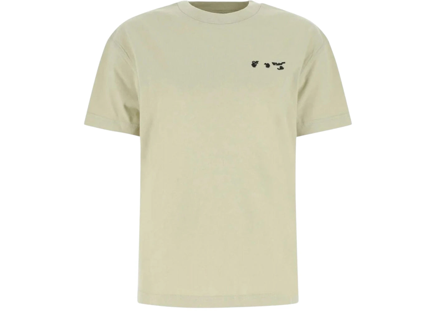 OFF-WHITE Women's Ow Logo Regular Fit T-Shirt Beige