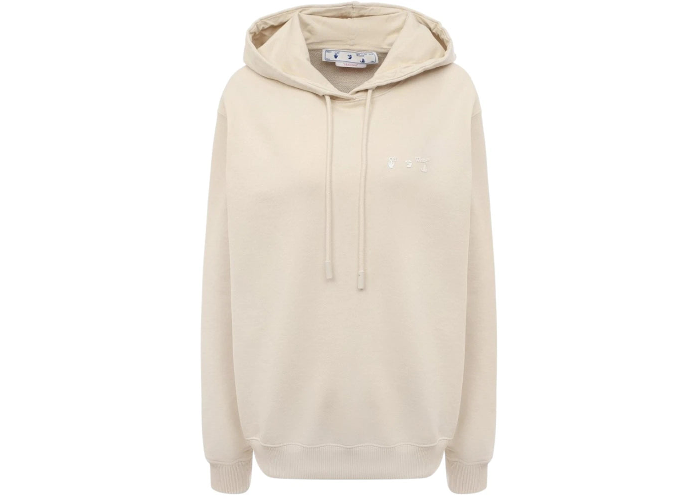 OFF-WHITE Women's Swimming Man Regular Fit Hoodie Beige