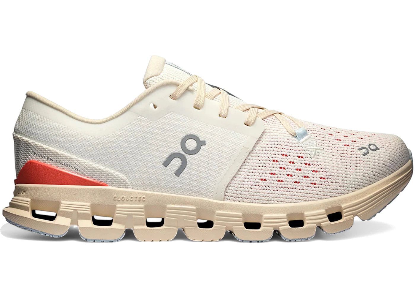 On Running Cloud X 4 Ivory Salmon (Women's)