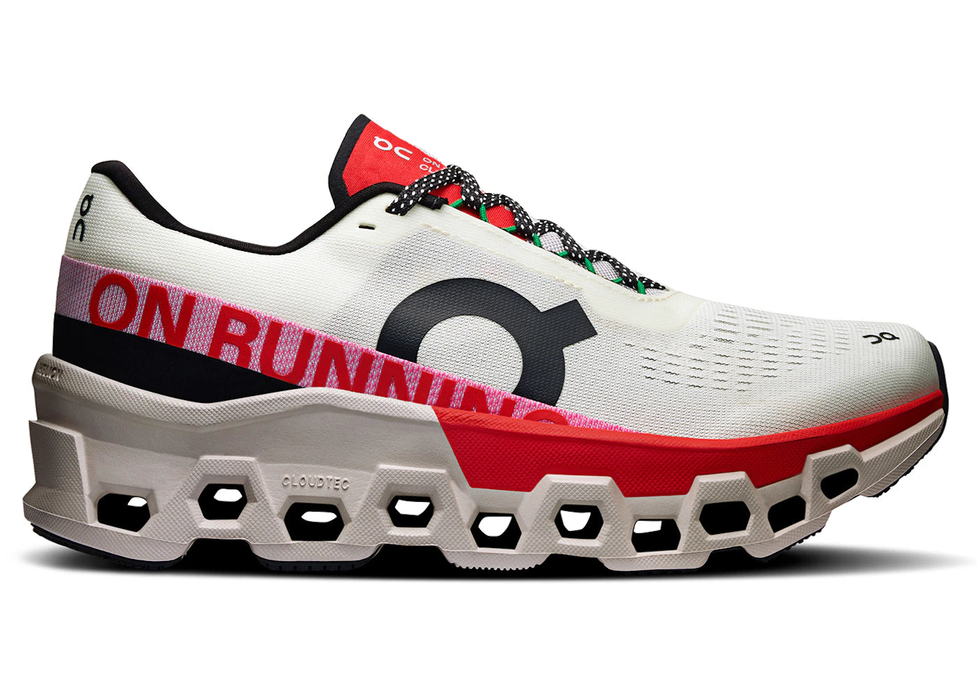 On Running Cloudmonster 2 Ivory Silver Red (Women's)